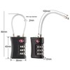 EVRU TSA Luggage Locks, [2 Pack] 3-Digit Security Suitcase Locks,