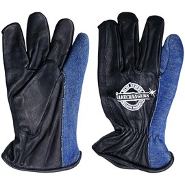 BLUE DEMON Gamechanger Shorties welding gloves, built-in kagan heat shield on pinky, excellent dexterity, premium goat leather construction, extreme heat protection, X-Large