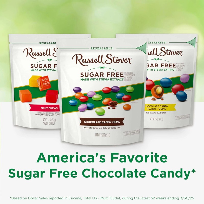 Russell Stover Stover Sugar Free Candy, 7.5Oz Bags