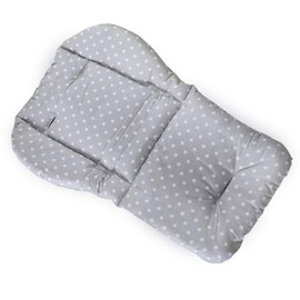 Twoworld High Chair Cushion, Large Thickening Baby High Chair Seat Cushion Liner Mat Pad Cover Breathable (Fashion Gray)