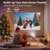 Futuzen Smart Projector 600 ANSI, Native 1080P 4K Support, WiFi
