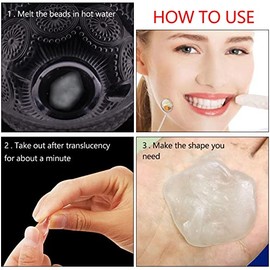 100g Tempor√§re Zahnreparaturperlen zahn reparatur set kleber Zahnperlen Zahnersatz Provisorischer Z√§hne Zahnf√ºllmaterial Thermal Klebend Perlen f√ºr Fehlend Gebrochen Zahn Gef√§lscht Zahn Furnier