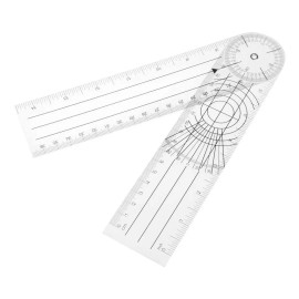 +Mu Goniometro Regla Medicion De 360 Angulos Flexible