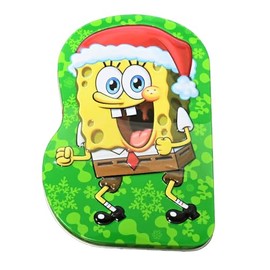 Spongebob Squarepants Let's Shellebrate Tin 1.2 Ounces of Sour Strawberry Candy