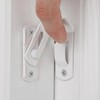 INIRET 2 Packs 90 Degree Matte White Flip Barn Door