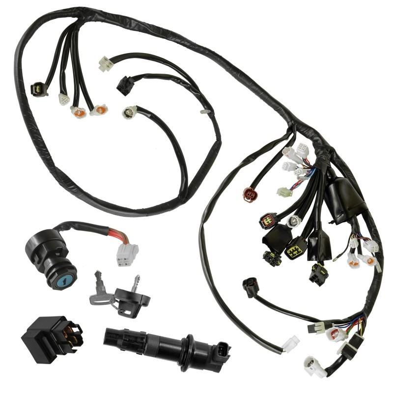 Caltric Wire Harness/Starter/ Ignition Key Switch,Coil Yamaha YFZ450 Bill Ballance