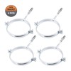Pack of 4 Metal Pipe Brackets Clips Clamps for Pipes