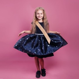 Abeillo 11th Birthday Sash and Tiara for Girls, Rose Gold Birthday Crown 11 & Fabulous Decoration Satin Sash 11th Birthday Gifts for Happy 11th Birthday Party Favor Supplies (11th)