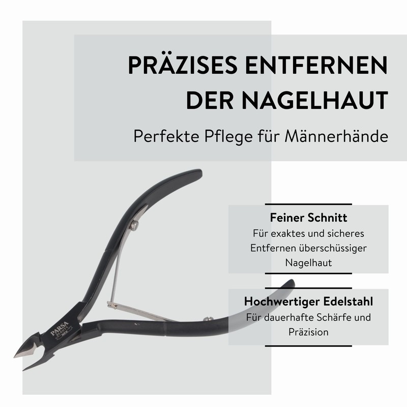 PARSA Beauty Men Cuticle Nippers Precise Cuticle Removal Stainless Steel