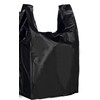 Premium Black Plastic Bags for grocery - 20" x 10"
