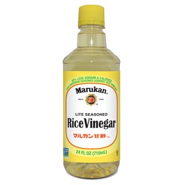Marukan Lite Seasoned Rice Vinegar for Sushi & Cooking, 30% Lower Sodium & Sugar (24 fl oz)