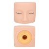 Eyelash Extension Mannequin Head, PVC Soft Rubber Reusable Design, Three
