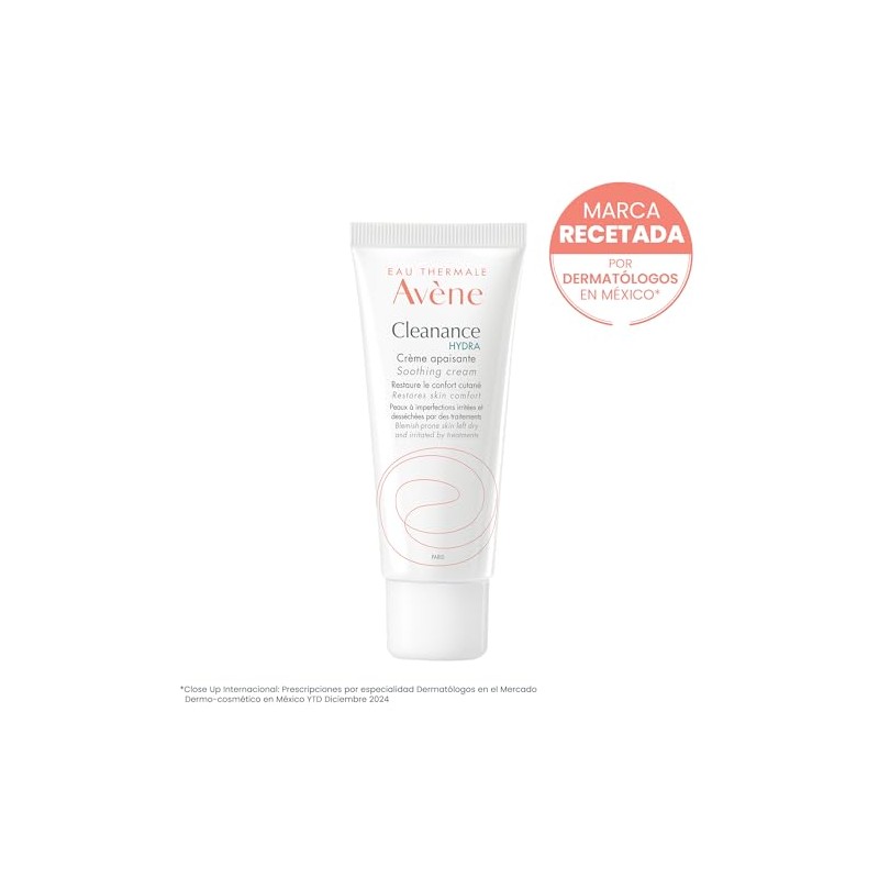Avene Cleanance Hydra Crema Hidratante Facial para Piel Grasa, 40ml