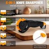 KimPump 6-in-1 Garden Tool & Kitchen Knife Sharpener with Ceramic,