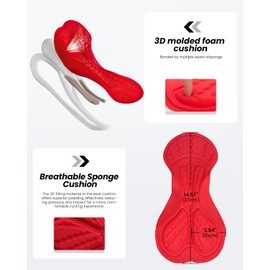 Sportneer Bike Shorts for Men - 3D Padded Lightweight Loose-fit Riding Biking Bicycle Biker Shorts for Men Zipper Pockets Black