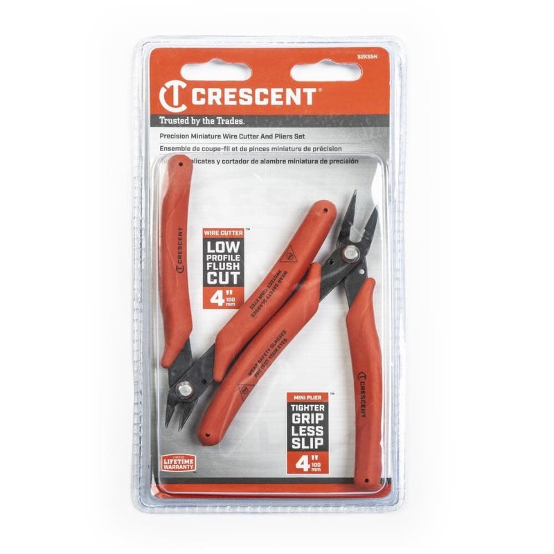 Crescent Shear Cutter Mini Pliers Set - Electrician Tool for
