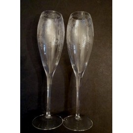 Lenox Wedding Promises Champagne Flute LOT of 2 NEW in Box 24% Full Lead Crystal