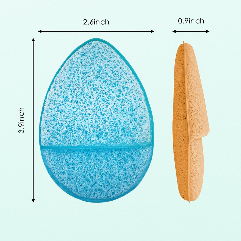 2 Pack Facial Sponge for Daily Deep Cleansing and Regular