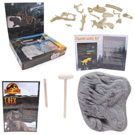 Toyland® T-Rex Skull Dig Kit - Display Stand Included - Boys Dinosaur Toys - Creative Toys