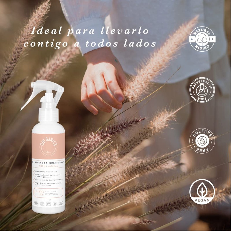 OH!GANICS., Limpiador Multiusos Aroma Naranja de 100 ml