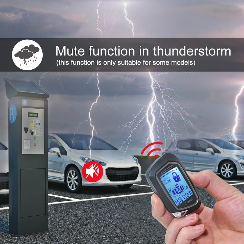Universal Two Way Car Remote Engine Start with Car Alarm