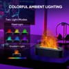YALEDI Essential Oil Diffuser, Fireplace Fire Flame Aromatherapy Diffuser, 150ml