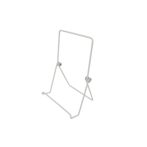 FixtureDisplays White Wire Easel for Table Top with 1.2-inch Lip,