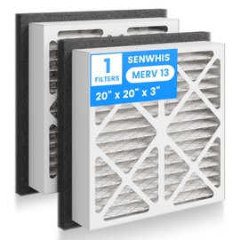 20x20x3 MERV 13 Pleated Air Filter Replacement for Zephyr VGF Series 20x20x3 Whole Home Return Air Grille Filter, MERV 13 Air Filtration System, 2 Pack