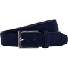 Hackett London Men's Suede Feather Edge Belt, navy