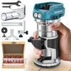 MtiolHig Cordless Compact Router Compatible with Makita 18V Battery, With