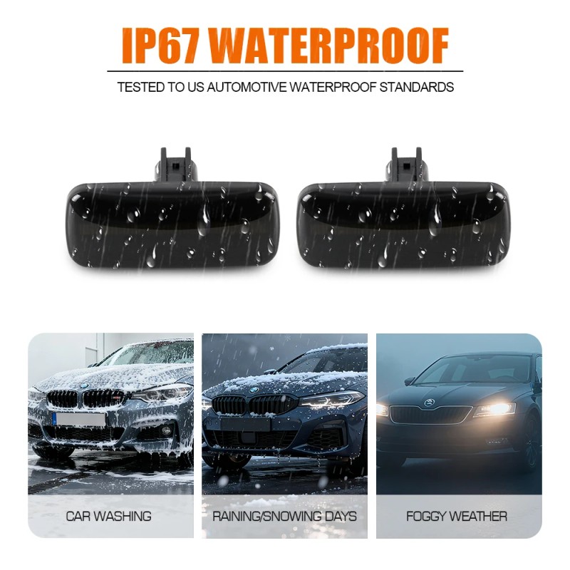 Plug-and-Play Trucks Dual Fender Led Side Marker Light for Dodge