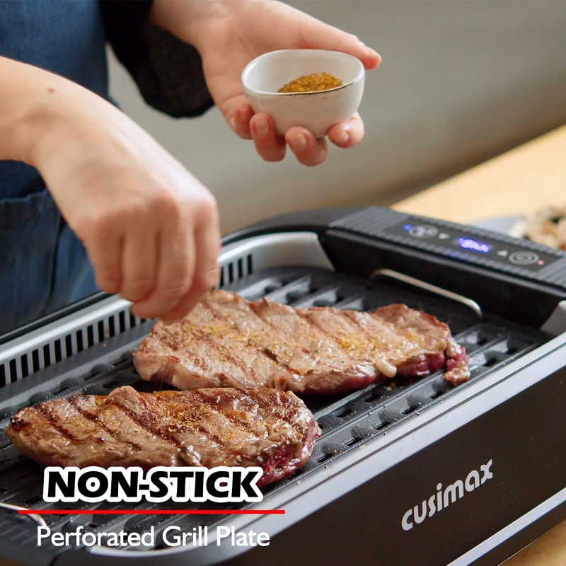 Cusimax Non-stick Perforated Grill Pan, Stove Top Grill Plate, Cast