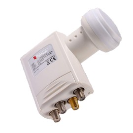 RED OPTICUM SCR 24-UB 3 Legacy LNB Unicable - Sat CR LNB with 24 User Bands and 3 Legacy Outputs for Direct Connection - Full HD 3D UHD 4K Ready - Unicable LNB with Weather Protection - Single Cable