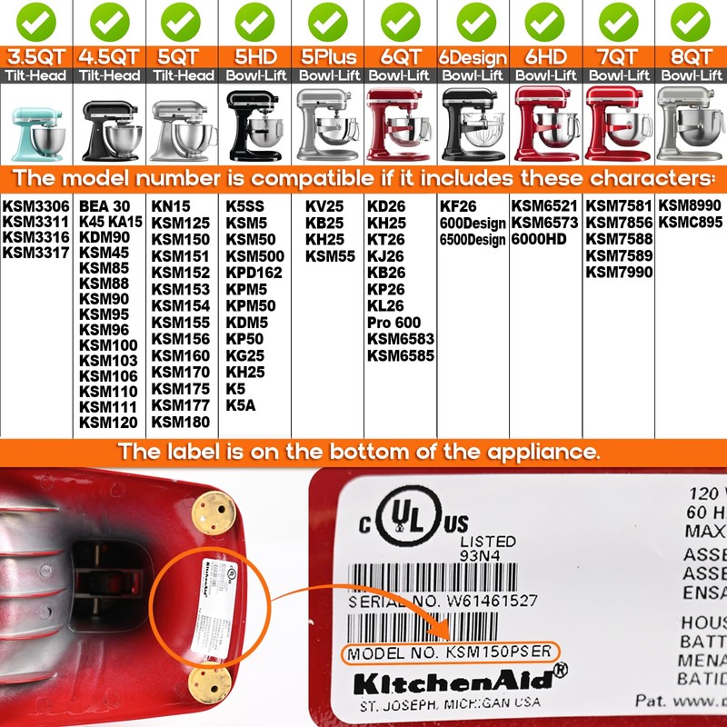 4 Pack Stainless Steel Spring and Washer Suitable for Kitchen