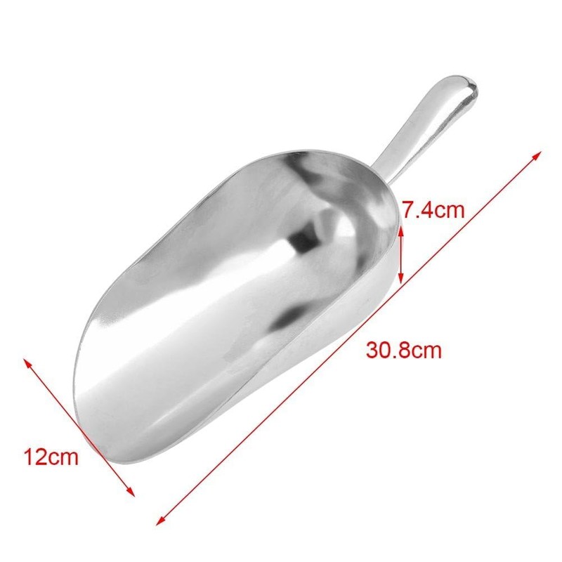 Multipurpose Scoops 1 Piece Aluminum Scoop Kitchen Shovel Metal Scoop