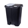 Step N' Sort 11 Gallon, Dual Trash and Recycling Bin with Slow Close Lid,Black,40 Liter,SNS402-B