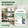 SOOMIIG Magnesium Glycinate 120 Capsules - Improves mood and sleep,
