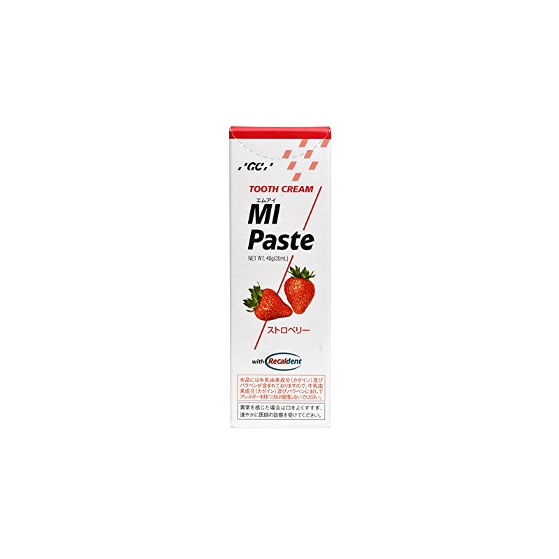 GC MI Paste Strawberry, 1.4 oz (40 g), Pack of