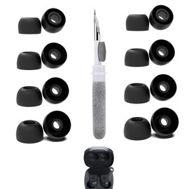 Vykyntow 8 Pairs Replacement Ear Tips Compatible with Raycon Impact, with 3 in 1 Cleaner Kit, Silicone Ear Tips (XS/S/M/L)