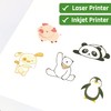 30 Sheets, Printable White Sticker Paper, Laser/Inkjet Printing - Matte,
