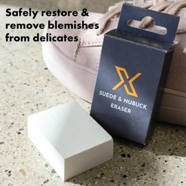 X Suede & Nubuck Eraser for Sneakers, Eliminates Scuffs & Stains, Dirt Remover for Shoes, Hats, Purses & More (Made in Germany)