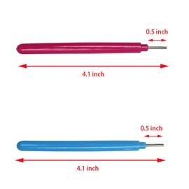 Ruwado 2 Pcs Quilling Tools Set Metal Slotted Tool Rolling Curling Kit Multifunctional Needle Pen for DIY Cardmaking Craft Art Project Paper Handmade Accessories (2)