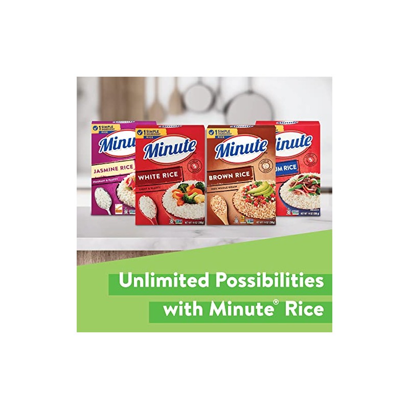 Minute Minute Brown Rice, Instant Brown Rice for Quick Meals,