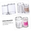 Ciieeo Multifunctional Cotton Pad and Swab Storage Box Lid Organizer