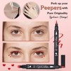 Yuccer Eyeliner Stamp Pen Liquid Eyeliner Waterproof Red Durable Makeup