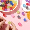 Stiesy 50 Pcs UV Plating Acrylic Sea Urchin Beads 18mm