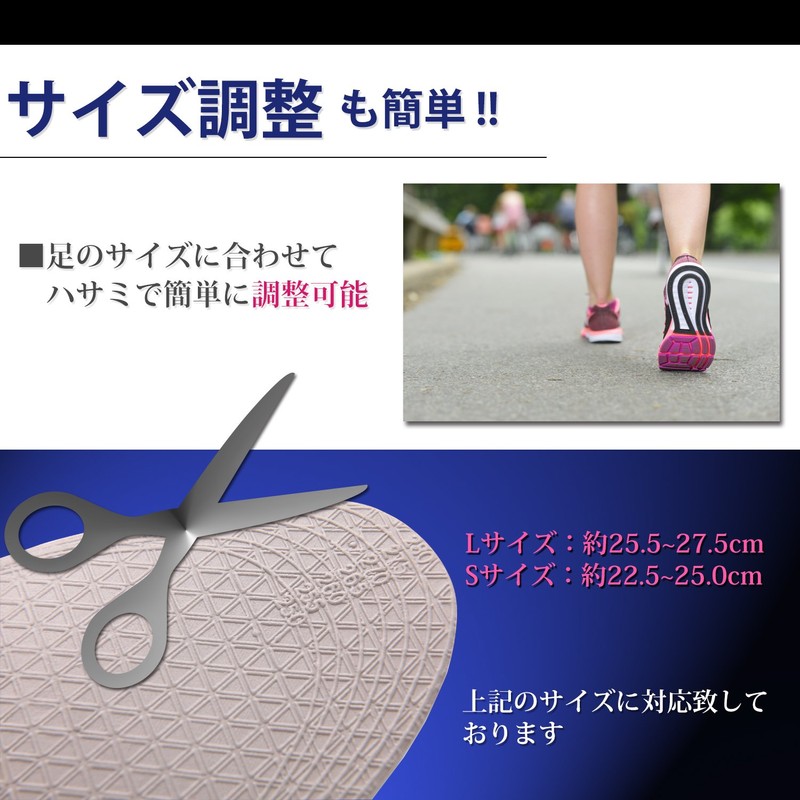 PhoenixSole Soft Cushion Insole, Shock Absorption, Urethane Material, Soft, Breathable,