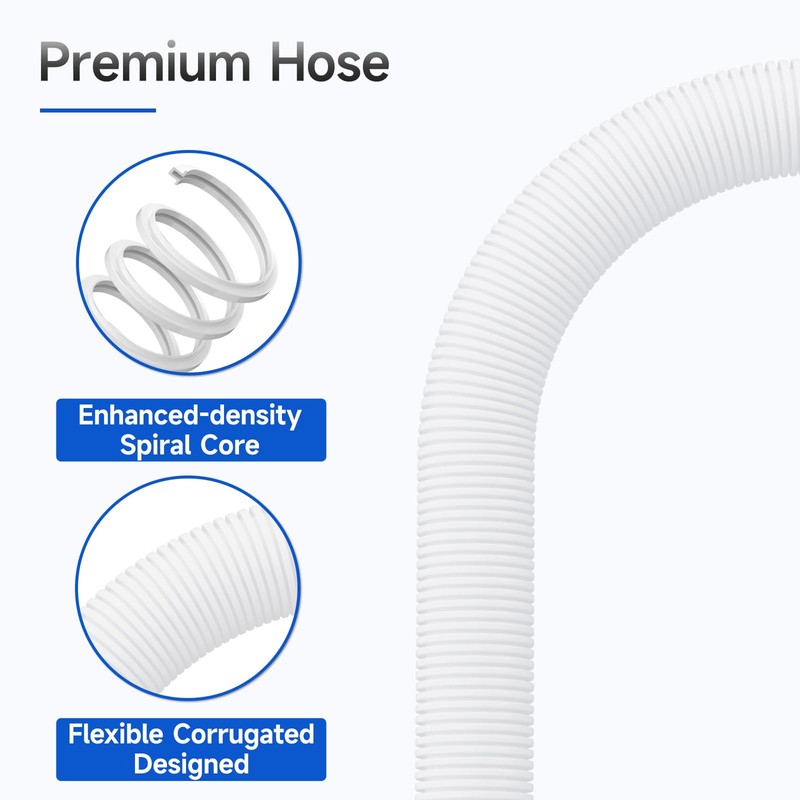 KAINGA 6 FT Universal Washing Machine Drain Hose Extension Kit,