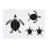 4 x 'Sea Turtle Top View' Temporary Tattoos - Water