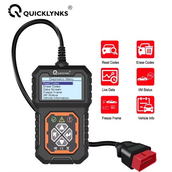 Quicklynks T31 OBD2 Diagnostic Tool Car Vehicle Diagnostic Scanner Fault